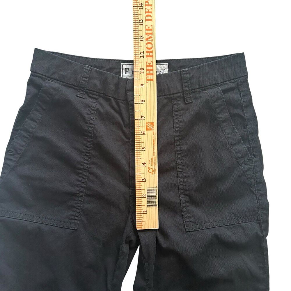 Frank & Eileen Womens Black Raw Hem Italian Twill Ankle Pants Size 4 *READ* - Picture 7 of 9